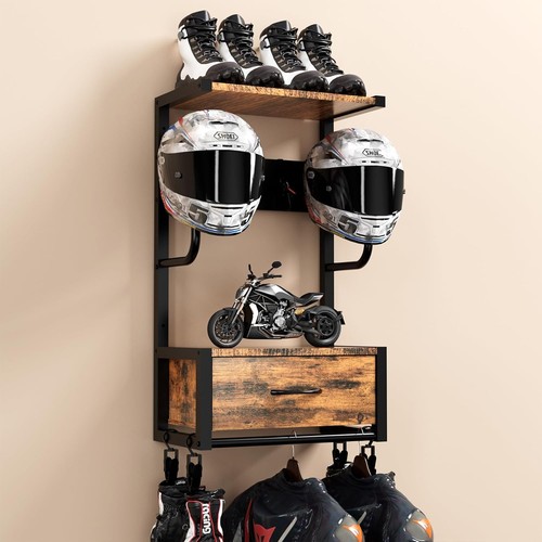 Motorcycle helmet holder - motorcycle,