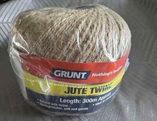 300m Grunt Jute Twine New Garden Plants Biodegradable, Soft and Gentle