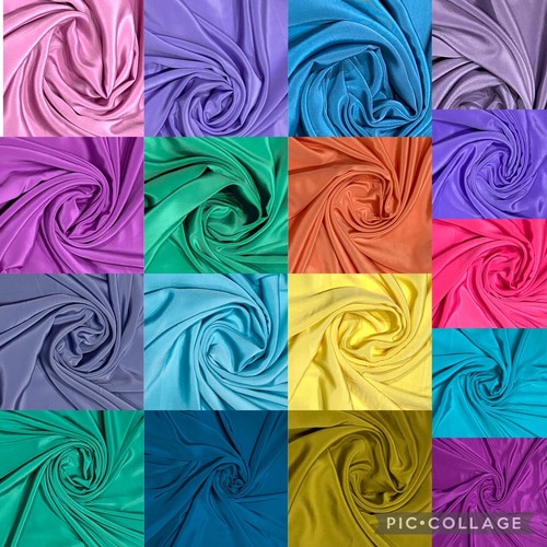 Plain crepe chine - crepe, fabric