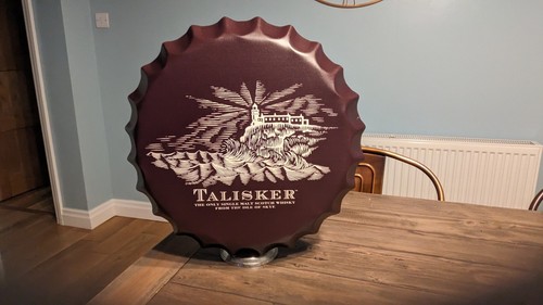 Talisker bottle top metal - top,