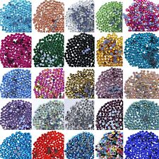 Hot fix Glass Rhinestones Diamante DMC Flat Iron On Beads Nail Art Craft Project