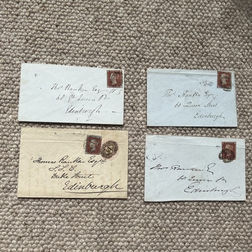 Scottish postal history 1d - postal, qv