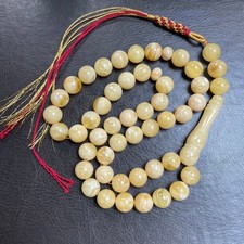 White Baltic Amber Misbaha