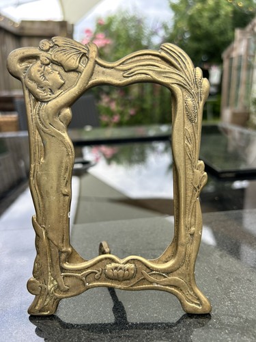 Art nouveau brass vanity - brass,