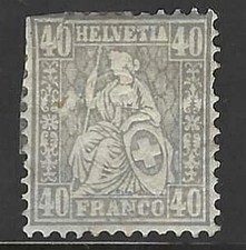 Switzerland 1867 helvetia - switzerland,