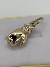 9ct Gold Right Handed Boxing Glove Pendant With Large Jump Loop