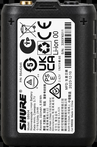 Shure sb900b rechargeable - shure,