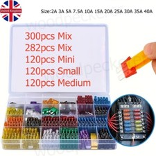 120/300X Standard Auto Car Blade Fuses Box 2A-40A Assorted Car Van Bike Fuse Set