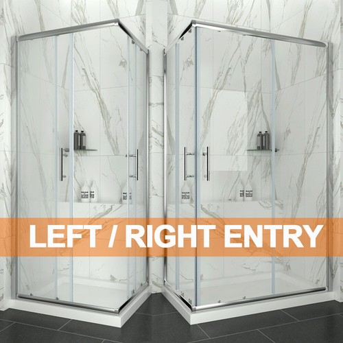Corner entry shower - shower, enclosure