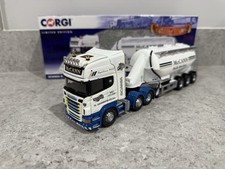 Corgi - Scania R w/Tri-Axle Powder Tanker - McCann - CC13760 - 1:50 - Mint/New