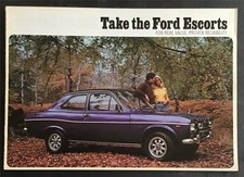 FORD Escort Range Inc 1300E Car Sales Brochure Feb 1974 FAI   L Estate XL SPORT