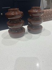 Two Vintage Doulton sheerlite Lamp Bases 1970s funky Retro