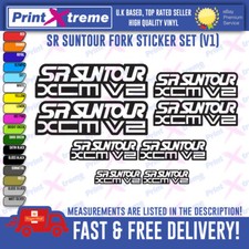 SR SUNTOUR XCM V2 BIKE FORK Decal Stickers Vinyl Mountain Cycling MTB UNIVERSAL