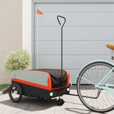 Bike Trailer Black and Orange