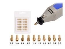 10 x BRASS DRILL 0.5-3.2mm