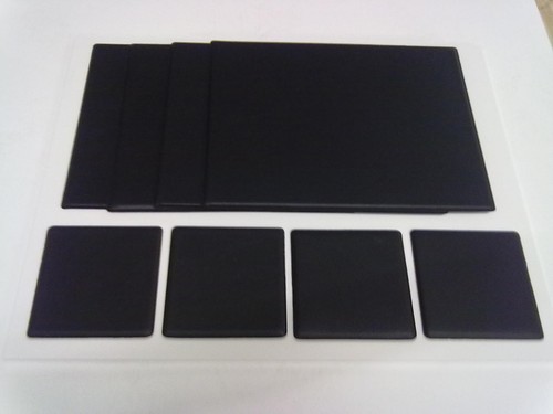 Leather look pvc table - table, mats