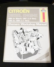 Citroen Diesel Engine 1984 to march '87 1.9L 1985-88 1.7L HAYNES (1379)