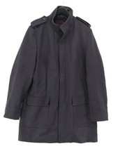 Reiss Men's Coat XXL Grey Wool with Polyamide, Viscose Overcoat