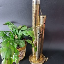 Vintage Coin Stacker Sorted Money Jar Tin Box With Chain And Keys Pounds