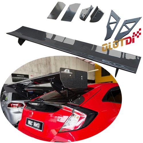 Dry carbon fiber trunk wing - dry,