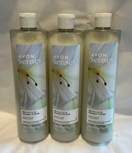 Avon white lily shower - white, cream