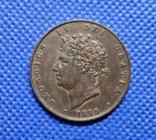 1825 Halfpenny George IV