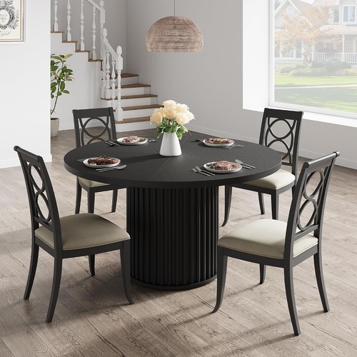 Round dining table - round,