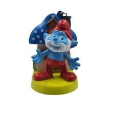 Swappz The SMURFS Papa Smurf & Mushroom House Plastic Key Chain - 3 x 2.25 inch