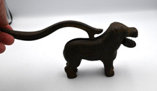 Vintage, English made, Large Cast Iron Dog Nut Cracker