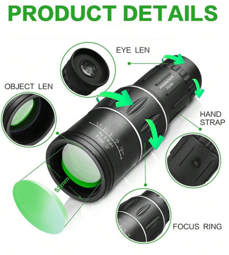 16x52 monocular telescope - 16x52,