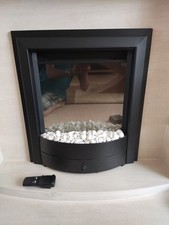 Dimplex XB1 Stainless Steel Inset Optiflame Electric Flame Effect Fire 2kW
