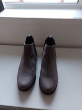 Women Primark New Grey Faux Type Suede, Chelsea Type Boots Size 5