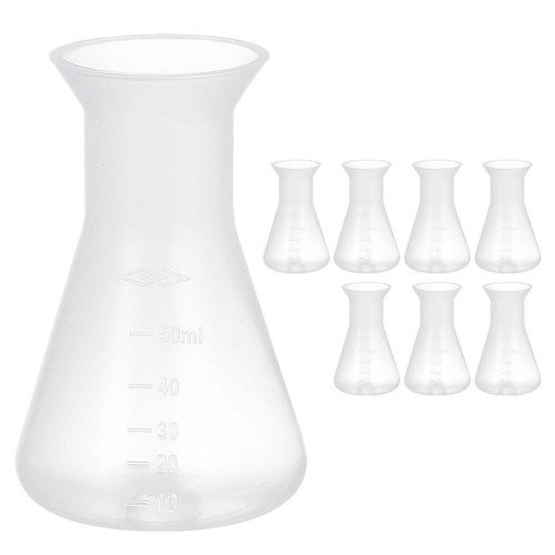 8pcs plastic conical flasks - 8pcs,