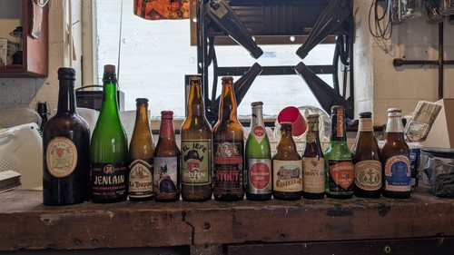 Vintage beer bottles - beer,