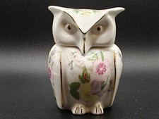 Vintage Aynsley Little Sweetheart Owl Trinket Box Fine Bone China. 9cm high