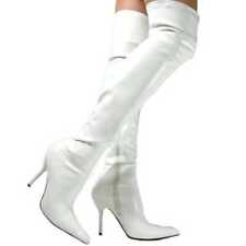 Women’s & Men’s Thigh High Boots – Over Knee Stretch Stiletto Heels – Sizes UK 3