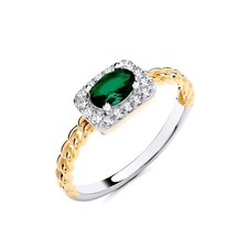 9ct Gold on Silver simulated