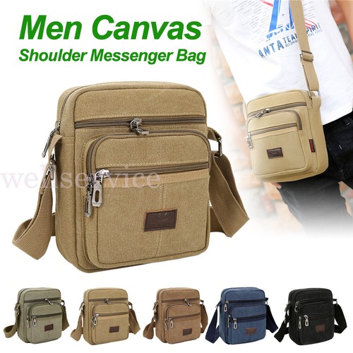 Retro men canvas shoulder - men's,