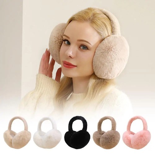 Winter plush ear muffs - winter,