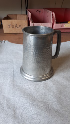 Pewter tankard pint glass - tankard,