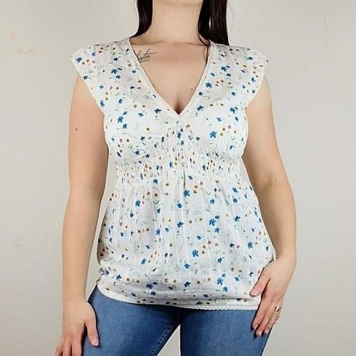 Womens white floral - , top