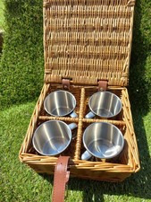 unusual wicker hamper mug set