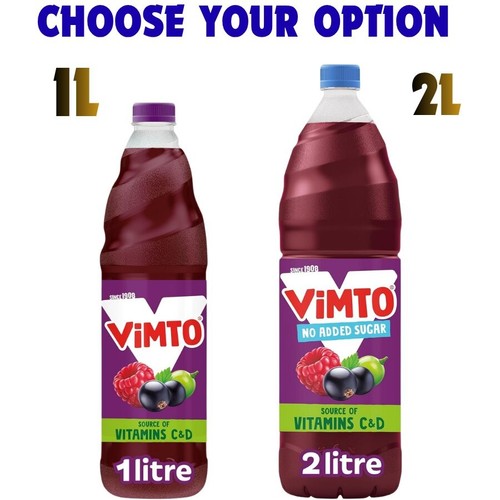 Vimto squash added sugar 1l - no,