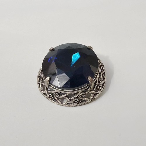 Vintage miracle brooch navy - vintage,