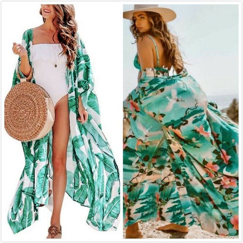 Womens leaf floral kimono - womens,