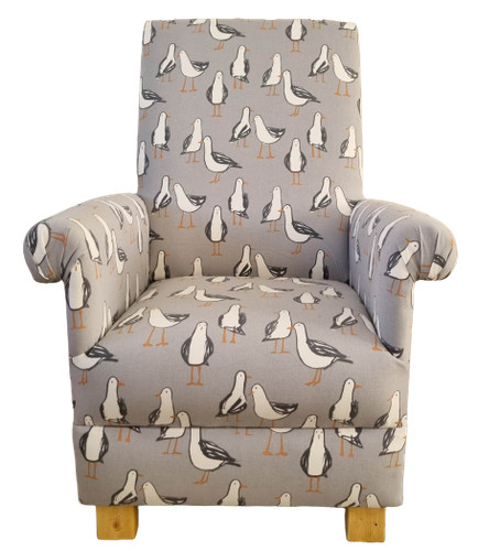 Clarke seagulls laridae fabric - seagulls,