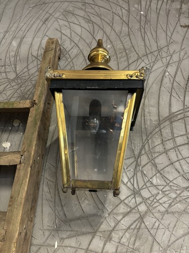 Vintage brass light lantern