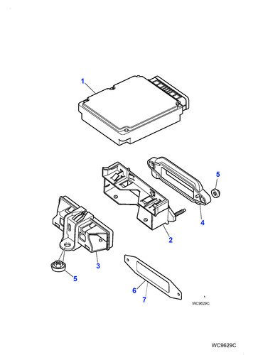 Jaguar engine control module - control,