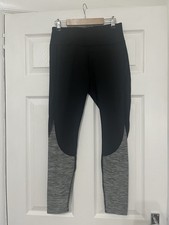 BNWOT Souluxe Womens Black Grey Sports Leggings Size 12