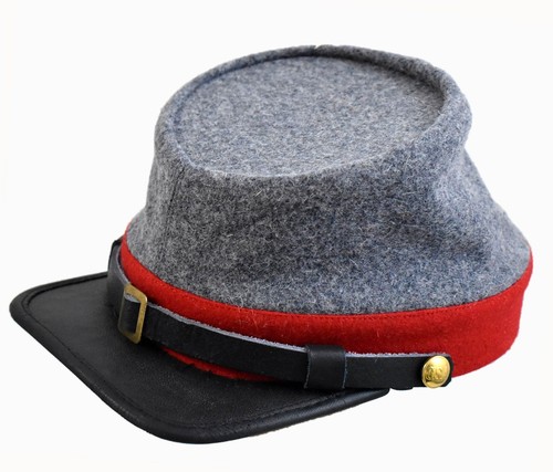 Kepi confederate grey red - grey/red,